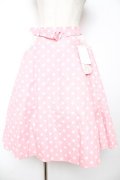 Angelic Pretty / Milkshakeドットサーキュラースカート  ピンク Y-25-12-01-113-AP-SK-SZ-ZY