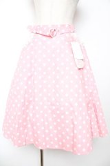Angelic Pretty / Milkshakeドットサーキュラースカート  ピンク Y-25-12-01-113-AP-SK-SZ-ZY