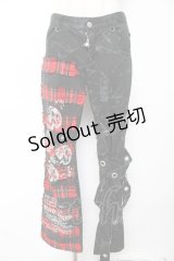 MAD / ベルトデザイン切替パンツ S 黒 Y-25-12-01-114-PU-PA-SZ-ZY