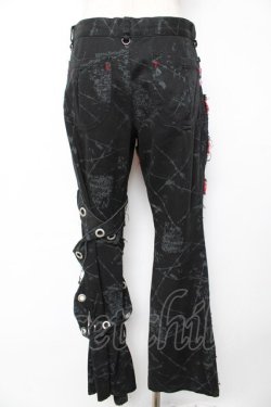 画像2: MAD / ベルトデザイン切替パンツ S 黒 Y-25-12-01-114-PU-PA-SZ-ZY