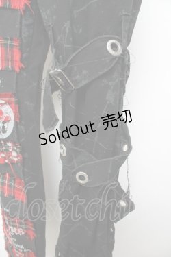 画像4: MAD / ベルトデザイン切替パンツ S 黒 Y-25-12-01-114-PU-PA-SZ-ZY