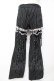 画像2: MAD / レッグカバー付きストライプパンツ M 黒 Y-25-12-01-115-PU-PA-SZ-ZY (2)