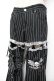 画像3: MAD / レッグカバー付きストライプパンツ M 黒 Y-25-12-01-115-PU-PA-SZ-ZY (3)
