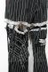 画像4: MAD / レッグカバー付きストライプパンツ M 黒 Y-25-12-01-115-PU-PA-SZ-ZY (4)