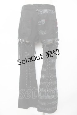 画像2: MAD / レッグカバー付きパンツ M 黒 Y-25-12-01-117-PU-PA-SZ-ZY