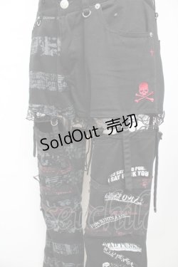 画像3: MAD / レッグカバー付きパンツ M 黒 Y-25-12-01-117-PU-PA-SZ-ZY