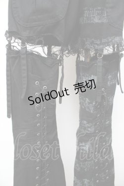 画像5: MAD / レッグカバー付きパンツ M 黒 Y-25-12-01-117-PU-PA-SZ-ZY