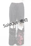 PUTUMAYO / ボンテージデタッチパンツ  黒×赤 Y-25-12-01-118-PT-PA-SZ-ZY