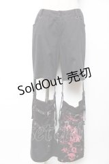 PUTUMAYO / ボンテージデタッチパンツ  黒×赤 Y-25-12-01-118-PT-PA-SZ-ZY