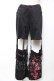 画像1: PUTUMAYO / ボンテージデタッチパンツ  黒×赤 Y-25-12-01-118-PT-PA-SZ-ZY (1)