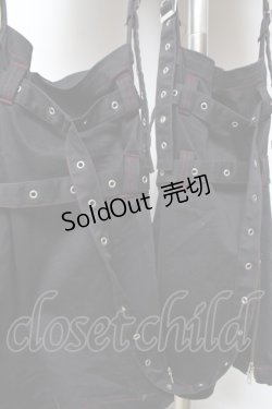 画像4: PUTUMAYO / ボンテージデタッチパンツ  黒×赤 Y-25-12-01-118-PT-PA-SZ-ZY