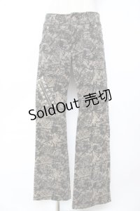 ALGONQUINS / 総柄デニムパンツ 1 ベージュ Y-25-12-01-122-AL-PA-SZ-ZS