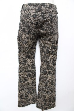 画像2: ALGONQUINS / 総柄デニムパンツ 1 ベージュ Y-25-12-01-122-AL-PA-SZ-ZY