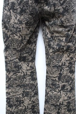 画像3: ALGONQUINS / 総柄デニムパンツ 1 ベージュ Y-25-12-01-122-AL-PA-SZ-ZY