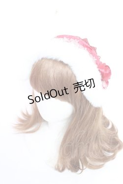 画像1: Je;embellir / ファーヘッドドレス  ワイン Y-25-12-01-019-LO-ZA-SZ-ZY