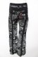 画像2: Ozz Croce / 総柄龍ptフレアスキニーパンツ  黒×白 Y-25-12-01-124-OO-PA-SZ-ZY (2)