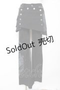 Ozz On / 龍ptスカート付きフレアパンツ  黒 Y-25-12-01-127-OO-PA-SZ-ZY