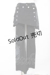 Ozz On / 龍ptスカート付きフレアパンツ  黒 Y-25-12-01-127-OO-PA-SZ-ZY
