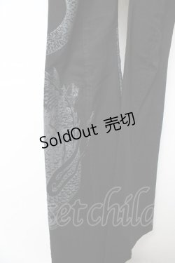 画像4: Ozz On / 龍ptスカート付きフレアパンツ  黒 Y-25-12-01-127-OO-PA-SZ-ZY