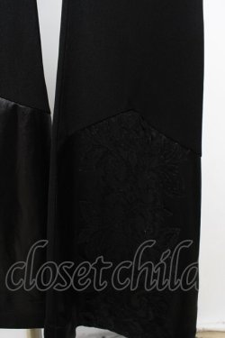 画像3: Ozz On / 裾フロッキーフレアレギパン M 黒 Y-25-12-01-128-OO-PA-SZ-ZY