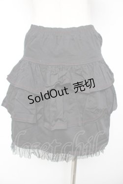 画像2: PUTUMAYO / チェーン付きフリルスカート  黒 Y-25-12-01-131-PT-SK-SZ-ZY