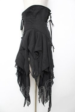 画像3: BPN / 燕尾デザインアシメソフトコルセット M 黒 Y-25-12-01-132-GO-SK-SZ-ZY