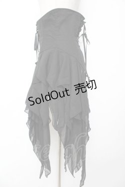 画像3: BPN / 燕尾デザインアシメソフトコルセット M 黒 Y-25-12-01-132-GO-SK-SZ-ZY