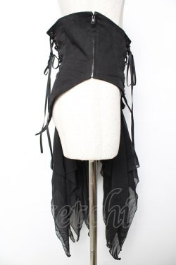 画像4: BPN / 燕尾デザインアシメソフトコルセット M 黒 Y-25-12-01-132-GO-SK-SZ-ZY