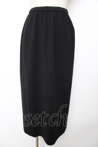 KANEKO ISAO / ニットタイトスカート F 黒 Y-25-12-01-136-EL-SK-SZ-ZY