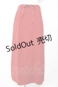 powder / サイドスリットロングスカート F 赤 Y-25-12-01-142-LO-SK-SZ-ZY