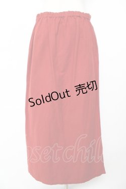 画像2: powder / サイドスリットロングスカート F 赤 Y-25-12-01-142-LO-SK-SZ-ZY