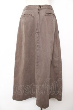 画像2: powder / タック入りロングスカート F チャコール Y-25-12-01-144-LO-SK-SZ-ZY