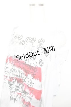 画像3: h.ANARCHY / RAVRAGE Gauze Shirt  ホワイト Y-25-12-01-023-HN-BL-SZ-ZY