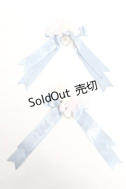 画像1: BABY, THE STARS SHINE BRIGHT / La Princesse Papillonリボンクリップ  ブルー Y-25-12-01-003-BA-AC-SZ-ZY