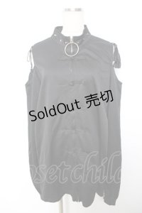 KRY CLOTHING / TAIKYOKU-KENオフショル  黒 Y-25-12-01-027-EL-TO-SZ-ZS