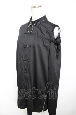 画像3: KRY CLOTHING / TAIKYOKU-KENオフショル  黒 Y-25-12-01-027-EL-TO-SZ-ZY