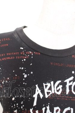 画像3: h.ANARCHY / 飛沫pt安ピンセパレートカットソー  黒 Y-25-12-01-029-HN-TO-SZ-ZY