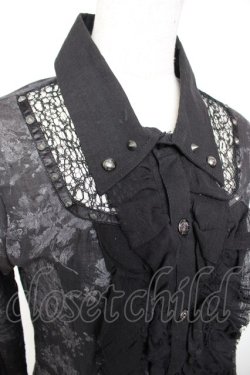 画像3: SEX POT ReVeNGe / 花柄ガーゼブラウス M 黒 Y-25-12-01-030-SP-BL-SZ-ZY