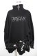 画像1: REFLEM / ハイネックダメージプルオーバースウェット F ブラック Y-25-12-01-033-PU-TO-SZ-ZY (1)