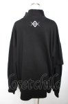 画像2: REFLEM / ハイネックダメージプルオーバースウェット F ブラック Y-25-12-01-033-PU-TO-SZ-ZT0408Y (2)