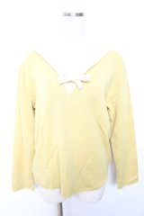 INGEBORG / セーラー襟ニット  イエロー Y-25-12-01-037-LO-TO-SZ-ZY