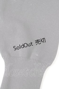 画像3: INGEBORG / ロゴVネックニット  黒 Y-25-12-01-038-LO-TO-SZ-ZY