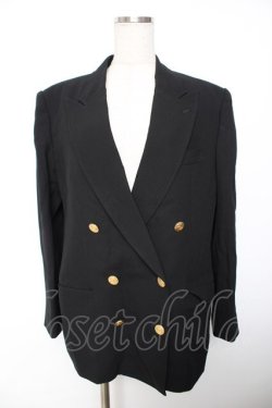 画像1: INGEBORG / W金ボタンテーラードジャケット F 黒 Y-25-12-01-041-LO-JA-SZ-ZY