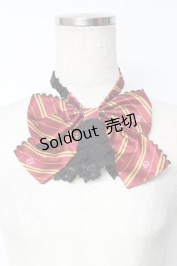 画像1: ATELIER PIERROT / ハリー・ポッター レースフリルリボンタイ  レッド Y-25-12-01-005-EL-ZA-SZ-ZY