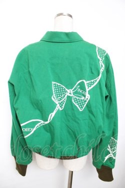 画像2: INGEBORG / ロゴリボンptブルゾン F グリーン Y-25-12-01-045-LO-JA-SZ-ZY