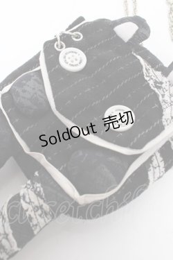 画像3: HN+nois / うさぎミニポシェット  黒 Y-25-12-04-037-HN-ZA-SZ-ZY
