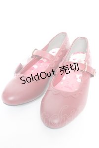 m petit by misako / AMPUキティベルトパンプス LL 濃赤 Y-25-12-04-039-LO-SH-SZ-ZY