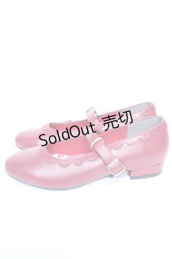 画像2: m petit by misako / AMPUキティベルトパンプス LL 濃赤 Y-25-12-04-039-LO-SH-SZ-ZY