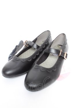 画像1: m petit by misako / AMPUクロミベルトパンプス LL 中黒 Y-25-12-04-040-LO-SH-SZ-ZY