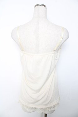 画像2: axes femme / リボンつきストラップキャミ M 生成り Y-25-12-04-041-AX-TO-SZ-ZY